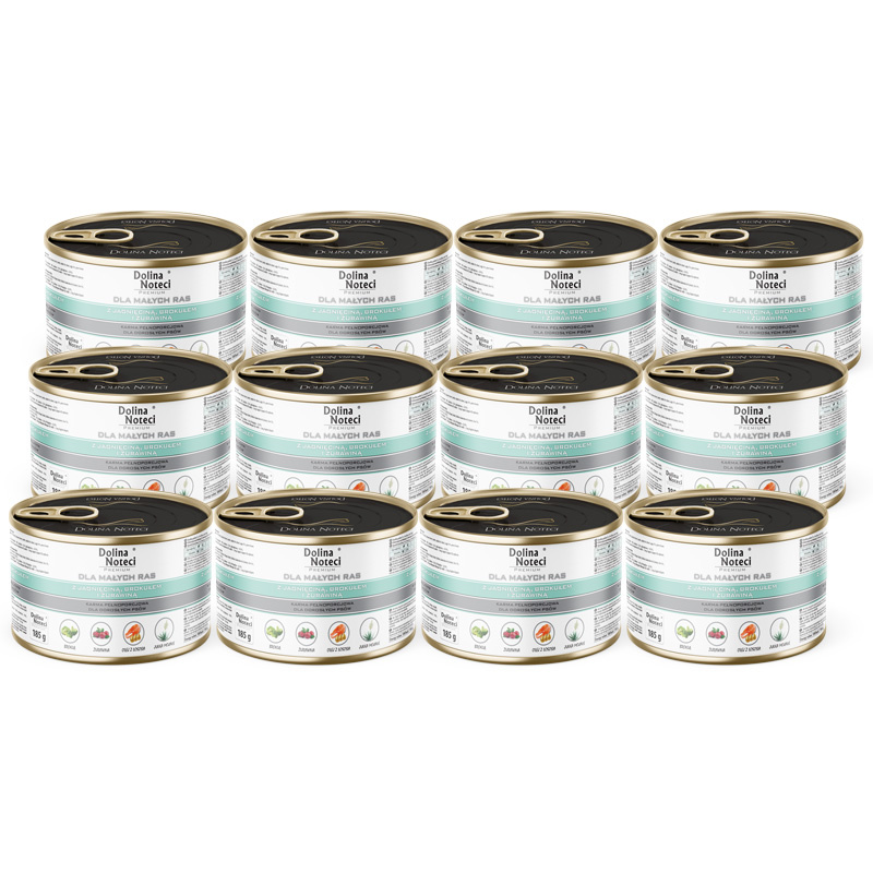 Dolina Noteci Premium jagnięcina małe rasy 185 g × 12