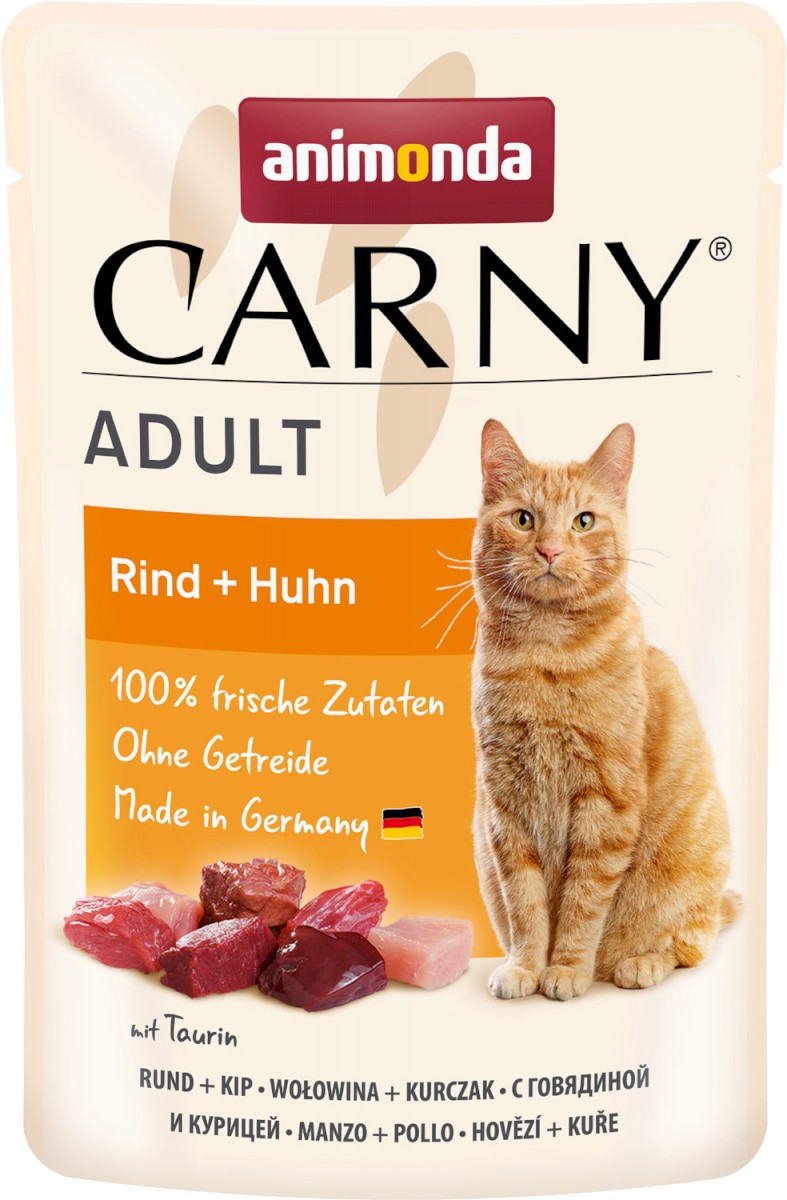 Animonda Carny kurczak, wołowina kawałki adult 85 g