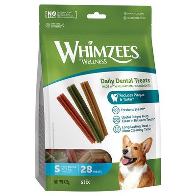 Whimzees Stix małe rasy 15 g × 28