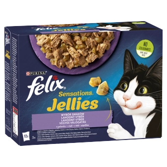 Purina Felix Sensations Jellies mix smaków w galaretce adult 85 g × 12