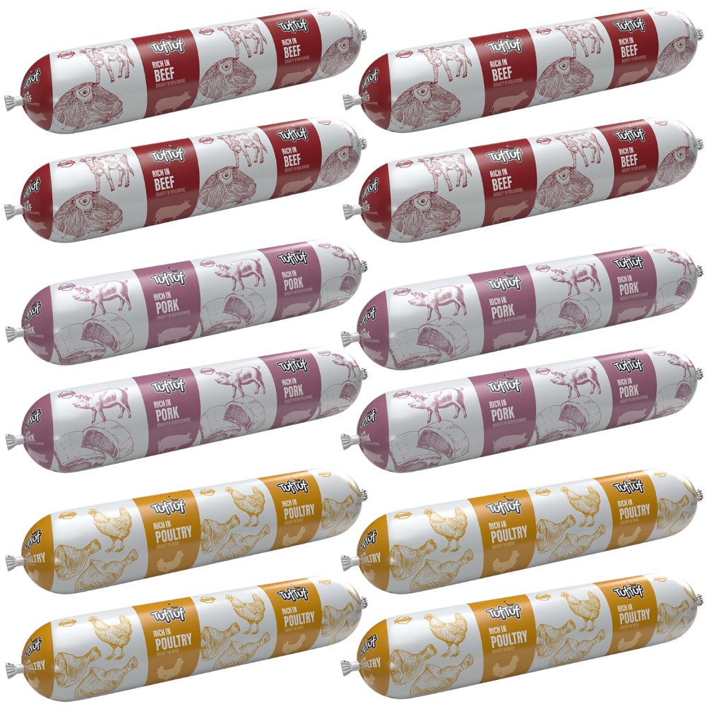 Tuf Tuf drób, wieprzowina, wołowina adult 900 g × 12