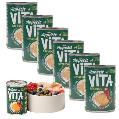 Comfy Appetit Vita indyk 400 g × 6