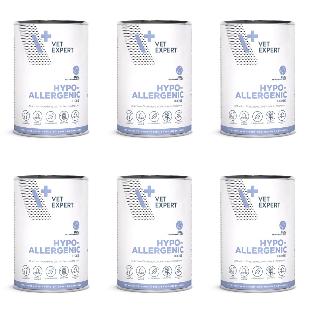 VetExpert Veterinary Diet Hypoallergenic konina 400 g × 6