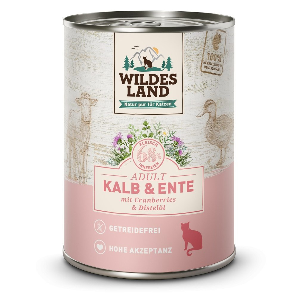 Wildes Land Classic cielęcina, kaczka z żurawiną adult 400 g