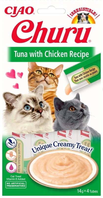 Inaba Churu Creamy Treat kurczak, tuńczyk 14 g × 4