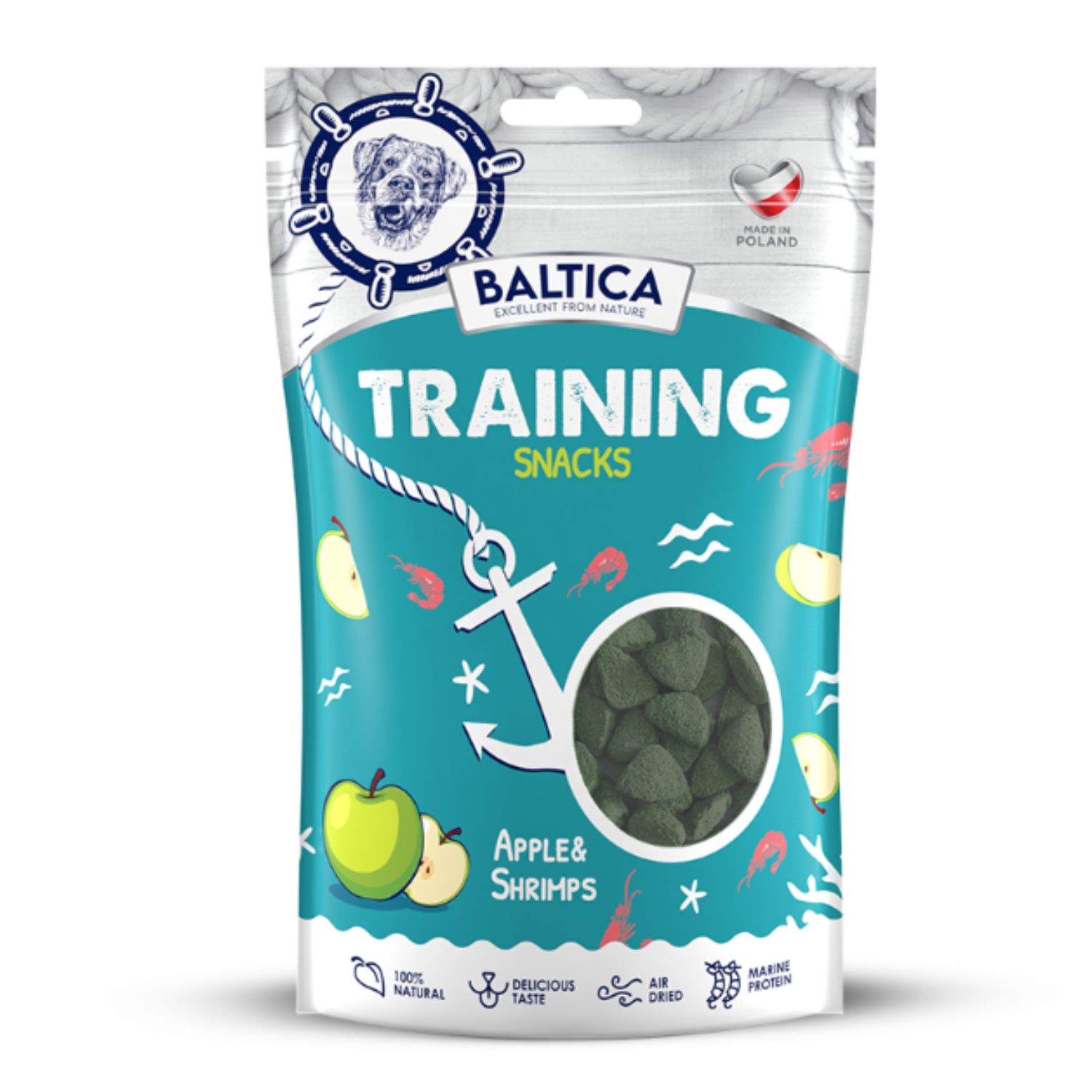 Baltica Training Snacks krewetka z jabłkiem 100 g