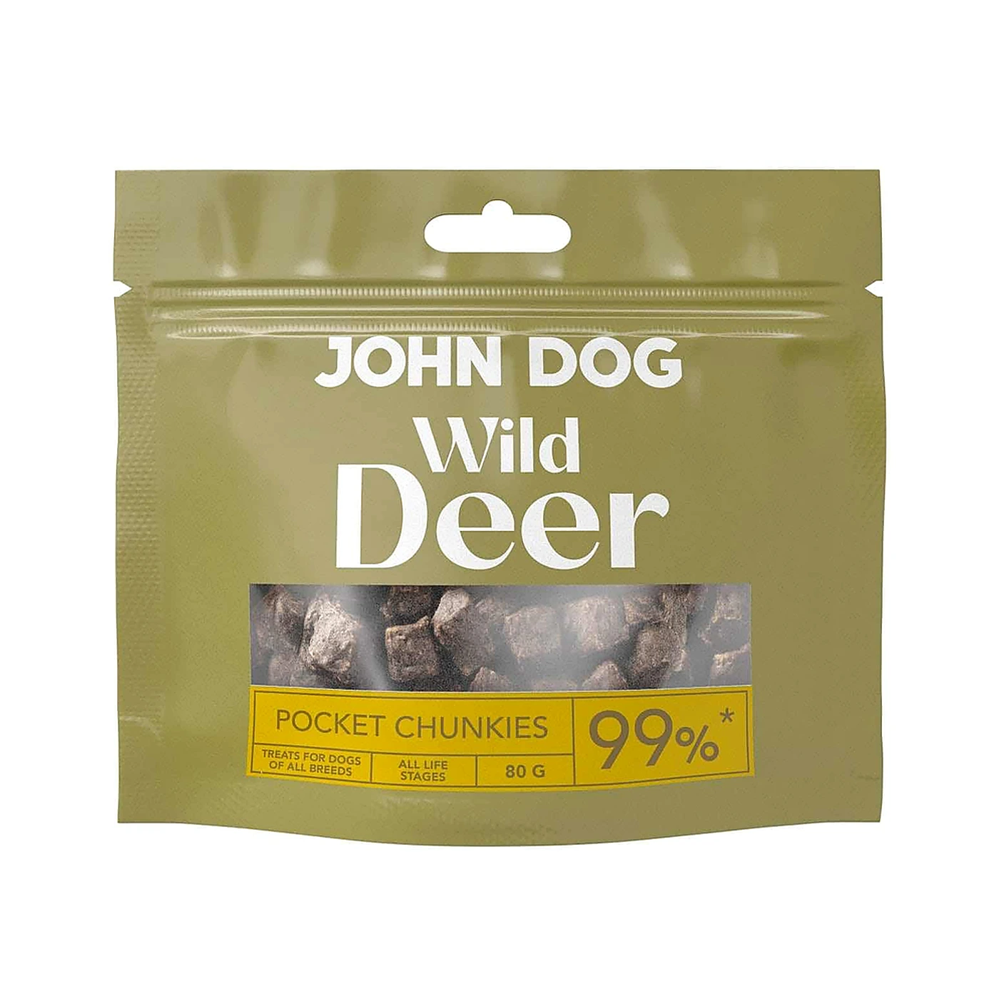John Dog Wild Pocket Chunkies jeleń 80 g
