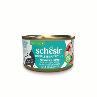 Schesir Complete Nutrition tuńczyk, dorada w galaretce adult 85 g × 6
