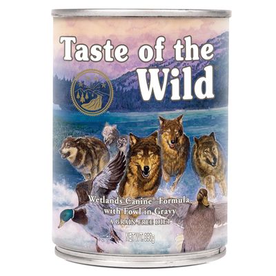 Taste of the Wild Wetlands indyk, kaczka, kurczak 390 g × 12