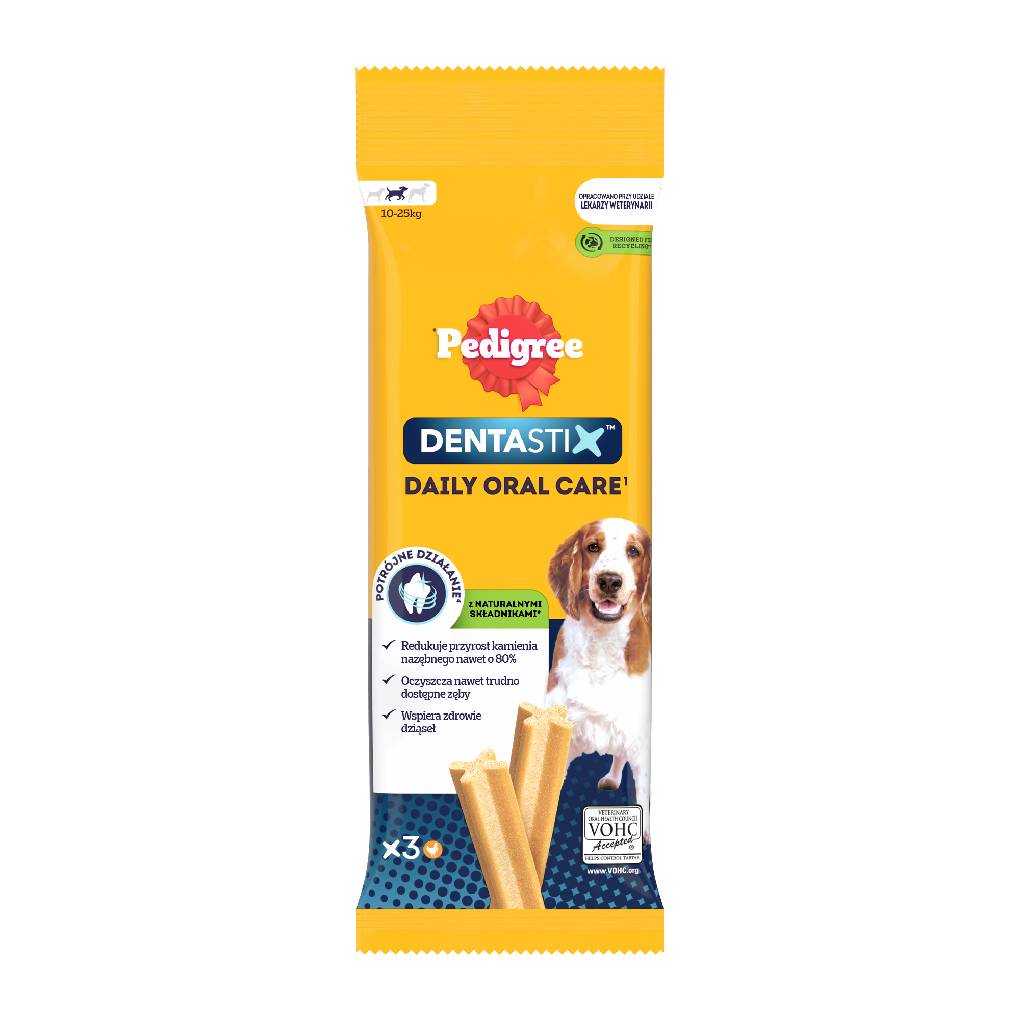 Pedigree Dentastix średnie rasy 26 g × 3