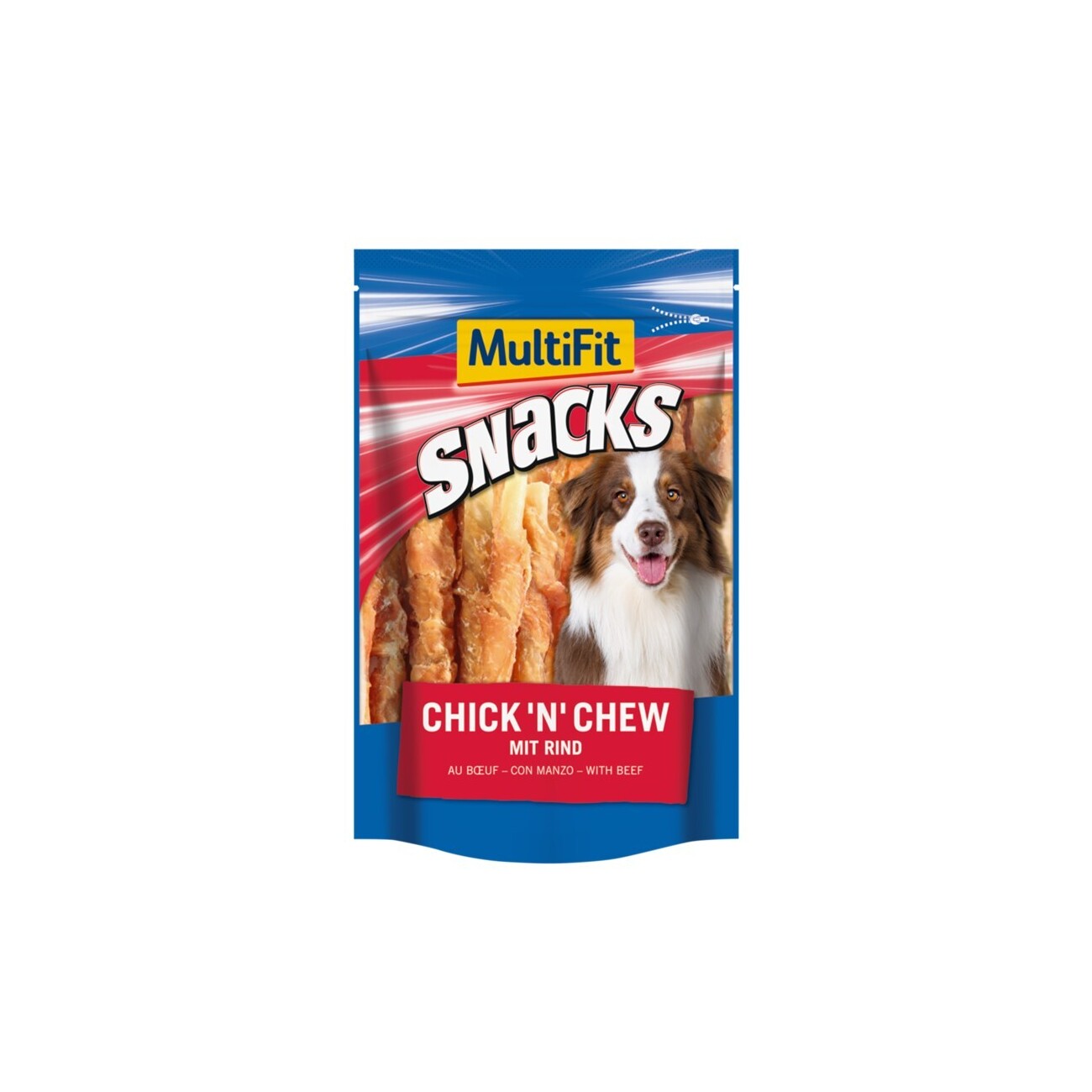 MultiFit Chick'n chew kurczak, wołowina 100 g × 2