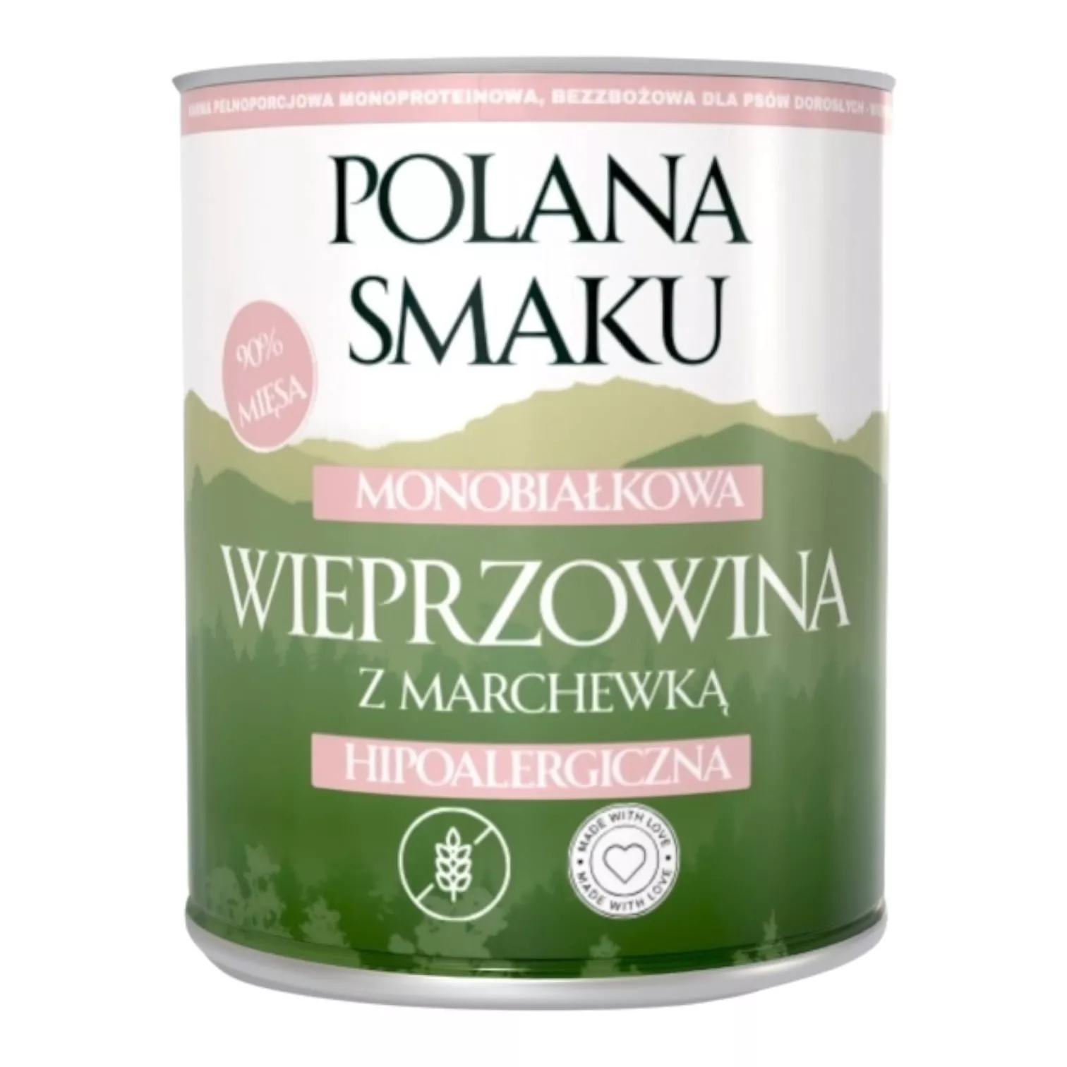 Polana Smaku wieprzowina z marchewką adult 800 g