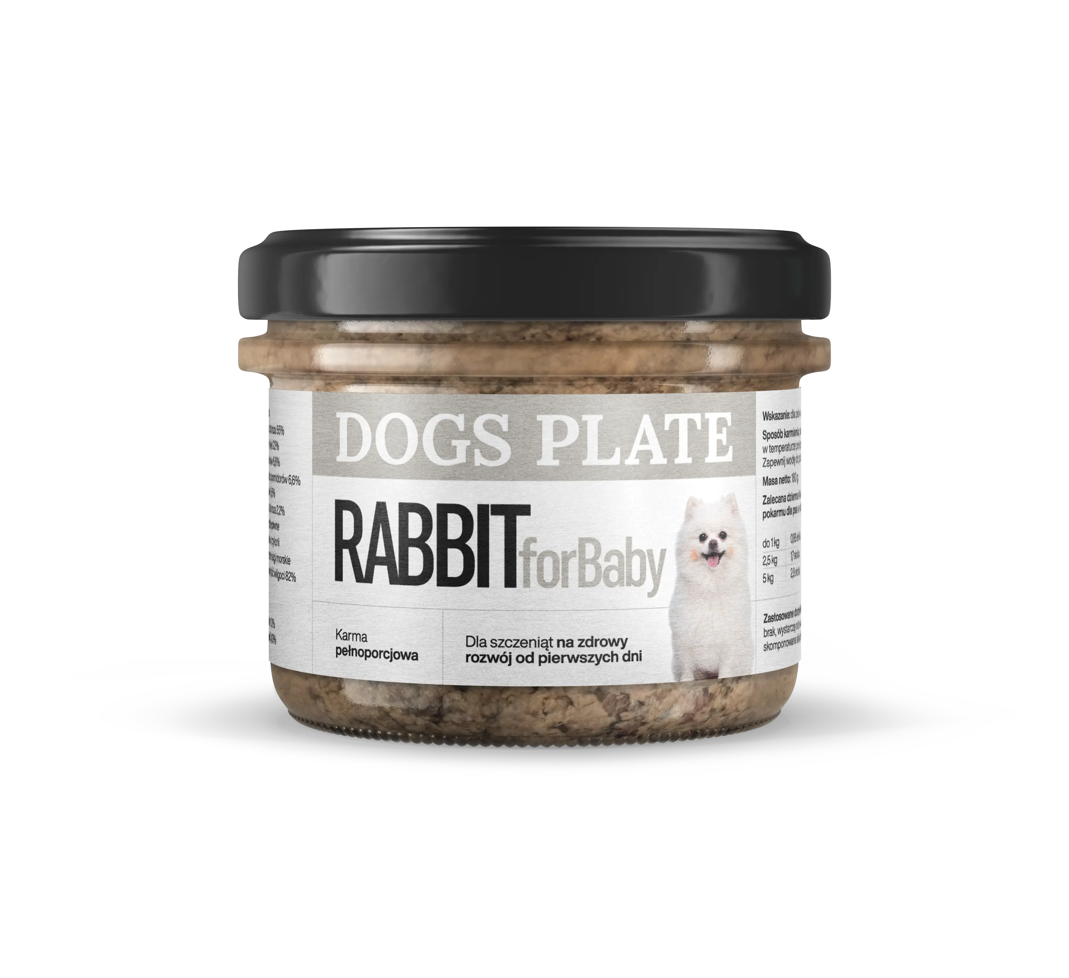 Dogs Plate For Baby królik junior 180 g
