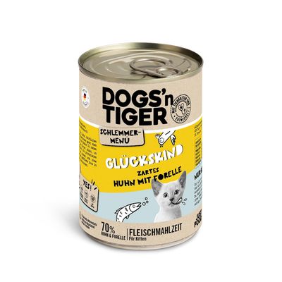 Dogs'n Tiger kurczak, pstrąg junior 400 g × 6