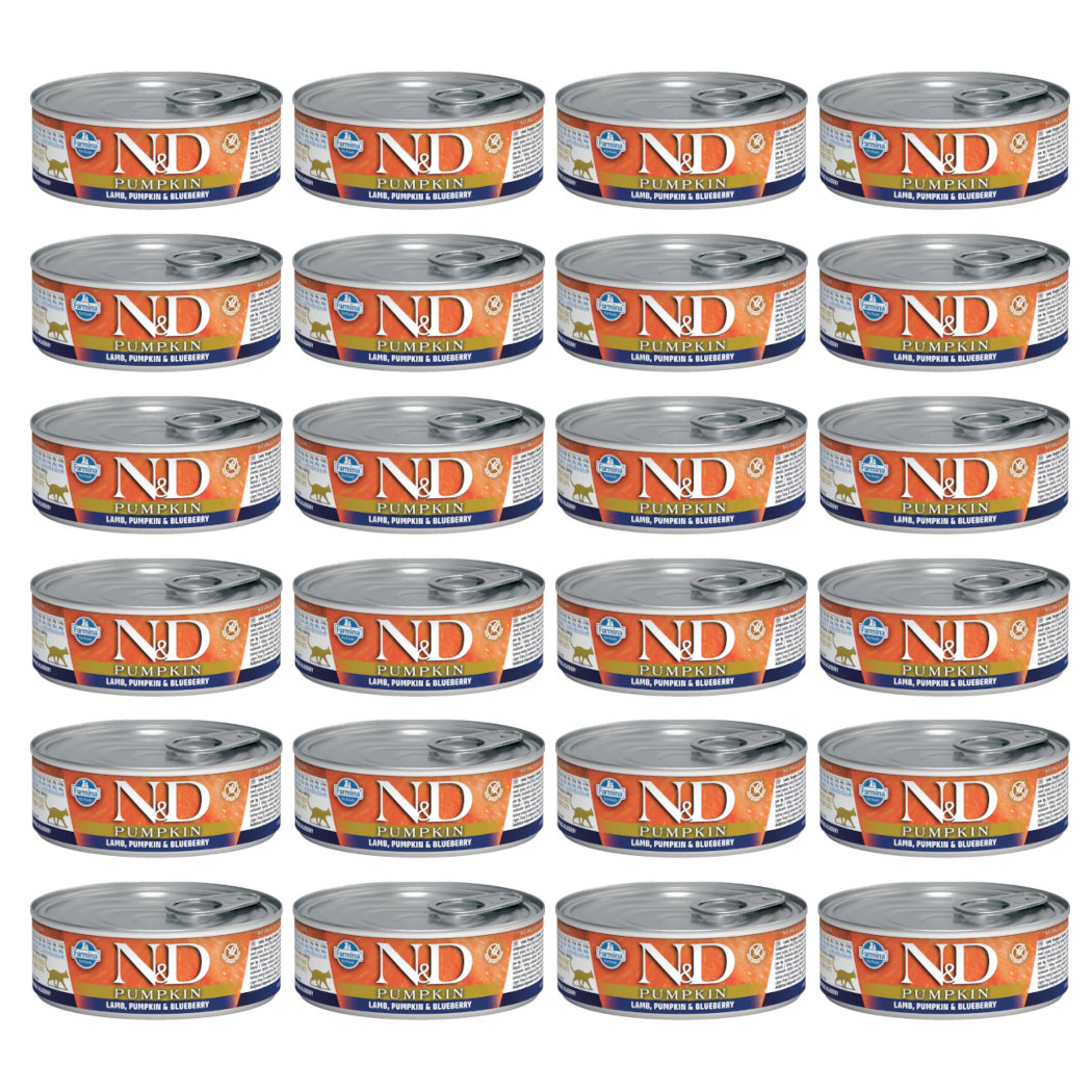 Farmina N&D Pumpkin jagnięcina z dynią w sosie 70 g × 24