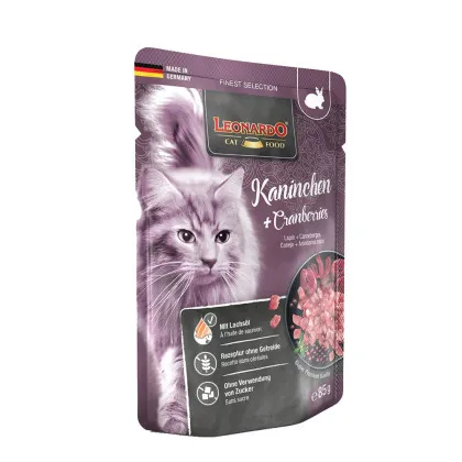 Leonardo Finest Selection królik z żurawiną 85 g