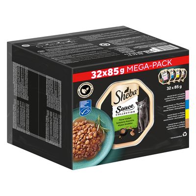 Sheba Sauce Lover mix smaków w sosie adult 85 g × 32