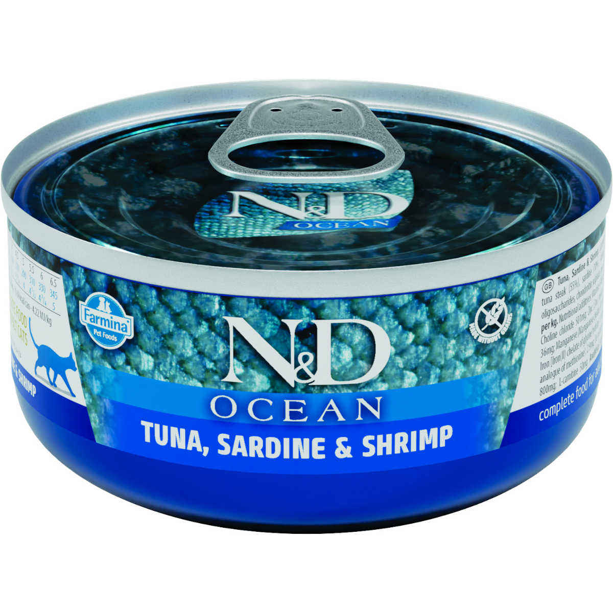 Farmina N&D Ocean tuńczyk, sardynka, krewetka w sosie adult 70 g