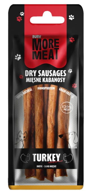 Buba More Meat kabanosy z indyka 10 g × 7