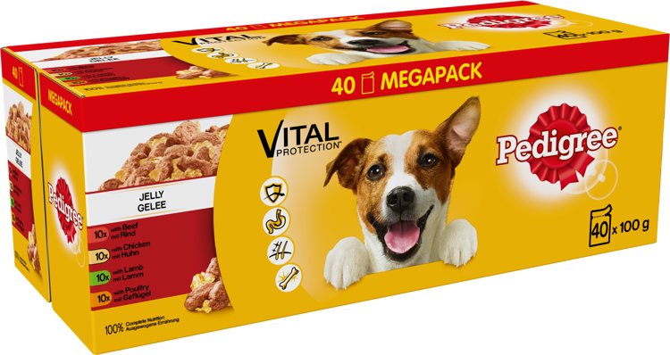 Pedigree Vital Protection drób, jagnięcina, kurczak, wołowina adult 100 g × 40