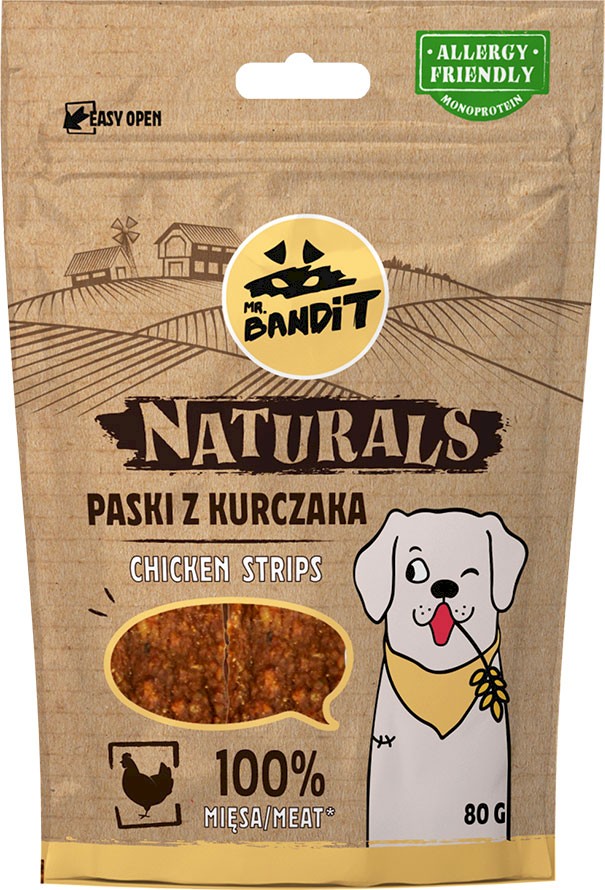 Mr. Bandit Naturals kurczak 80 g