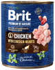 Brit Premium by Nature kurczak z sercami kurczaka adult 800 g