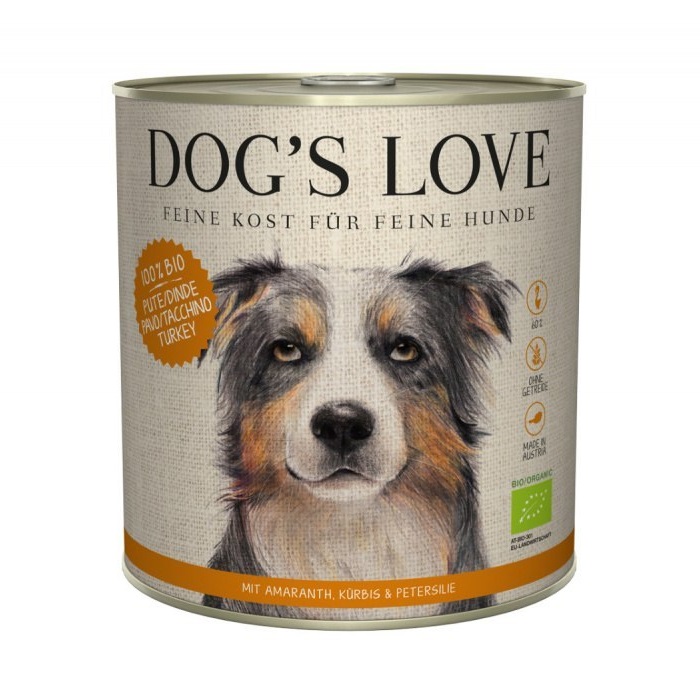 Dog's Love Bio indyk adult 800 g