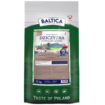 Baltica Smaki Regionów dziczyzna małe rasy 12 kg
