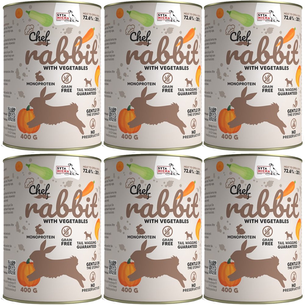 Syta Micha królik z warzywami 400 g × 6