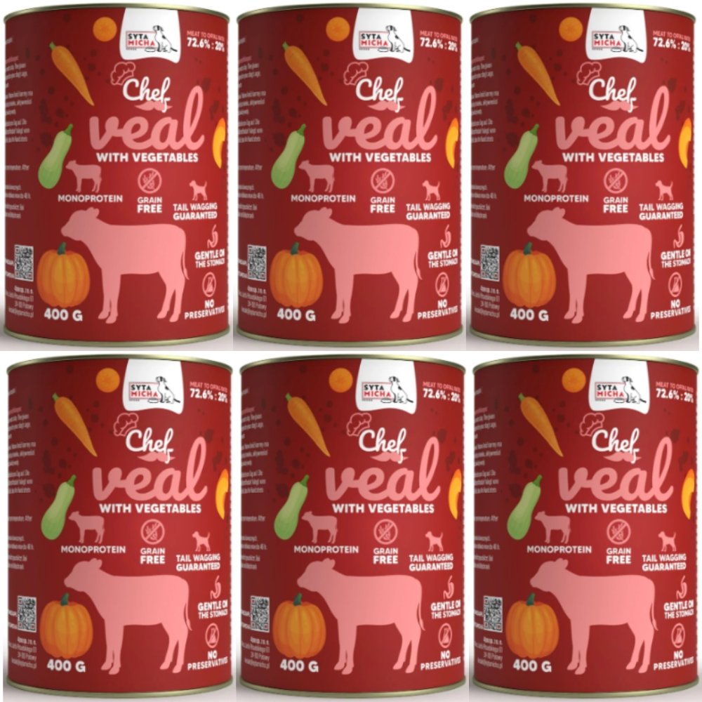 Syta Micha CHEF cielęcina 400 g × 6