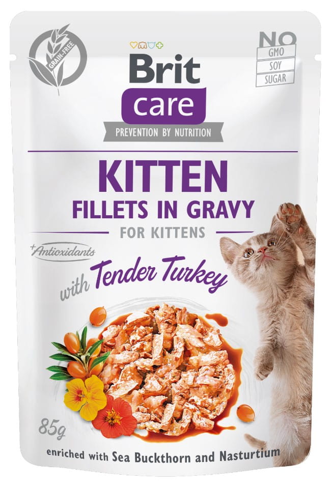 Brit Care indyk w sosie kitten 85 g × 24