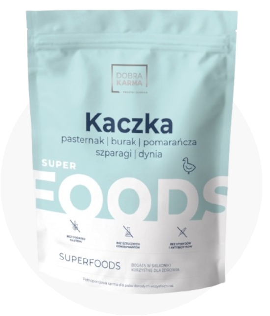 Dobra Karma Superfoods kaczka adult 2 kg