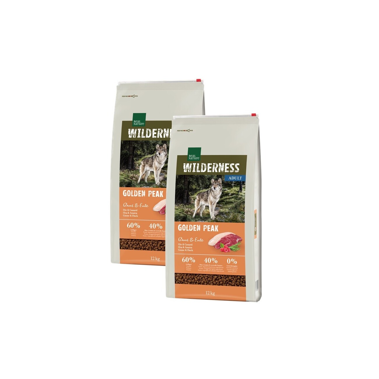 REAL NATURE Wilderness gęś, kaczka 12 kg × 2
