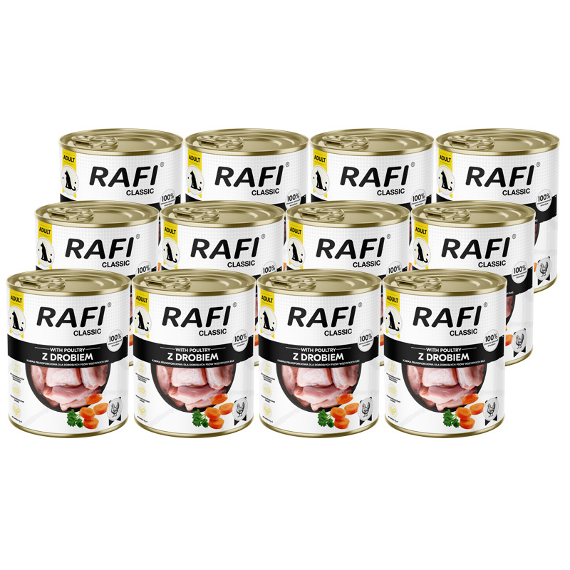 Rafi Classic kurczak adult 800 g × 12