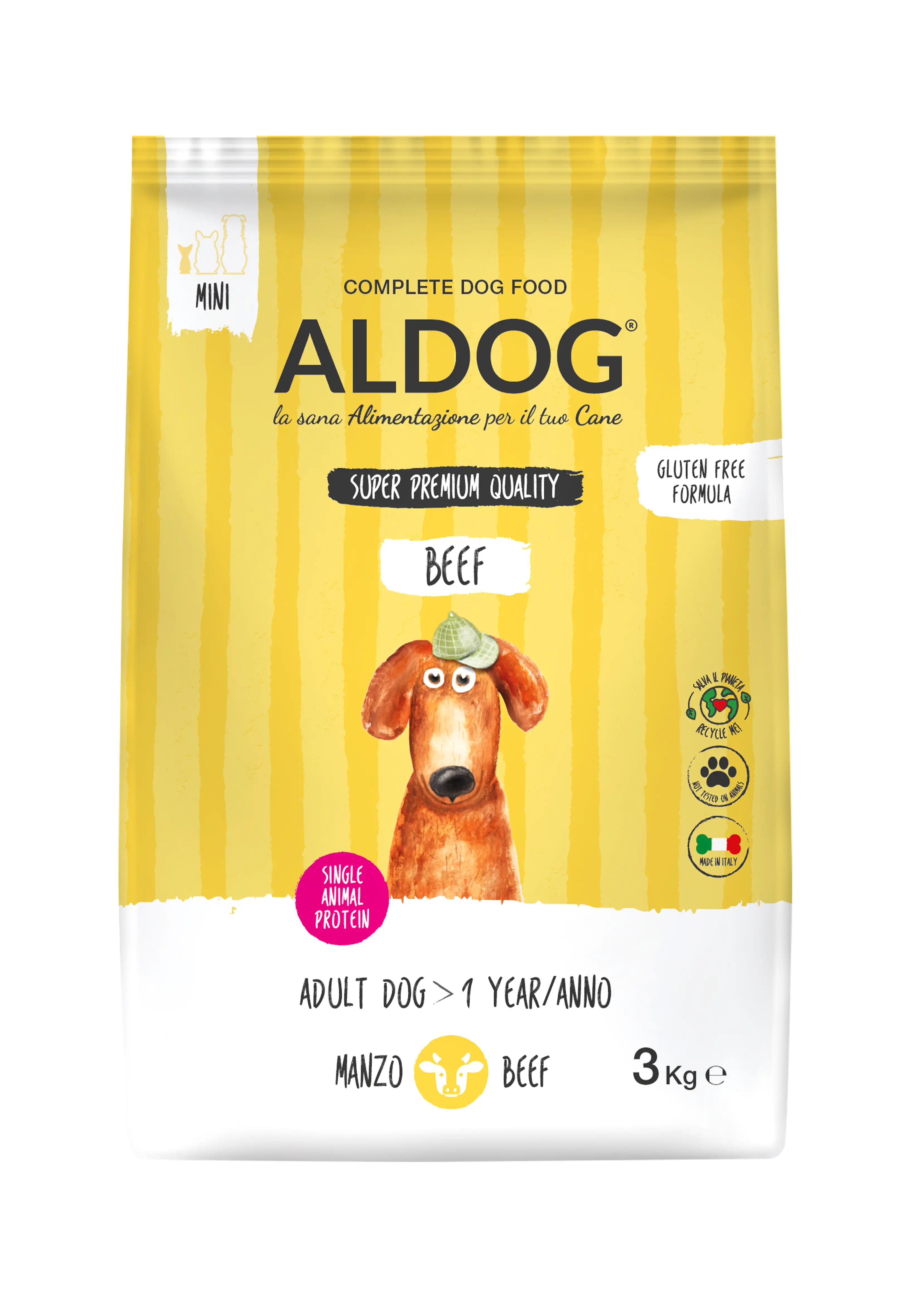Aldog Beef wołowina adult małe rasy 3 kg