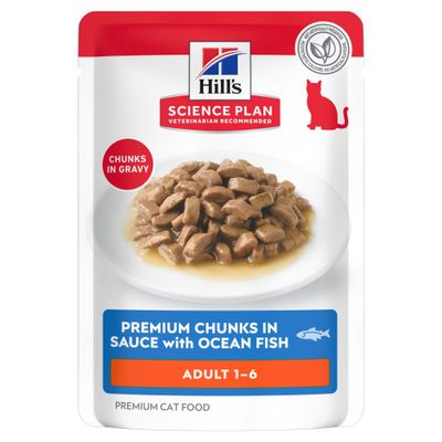 Hill's Science Plan ryby w sosie adult 85 g × 48