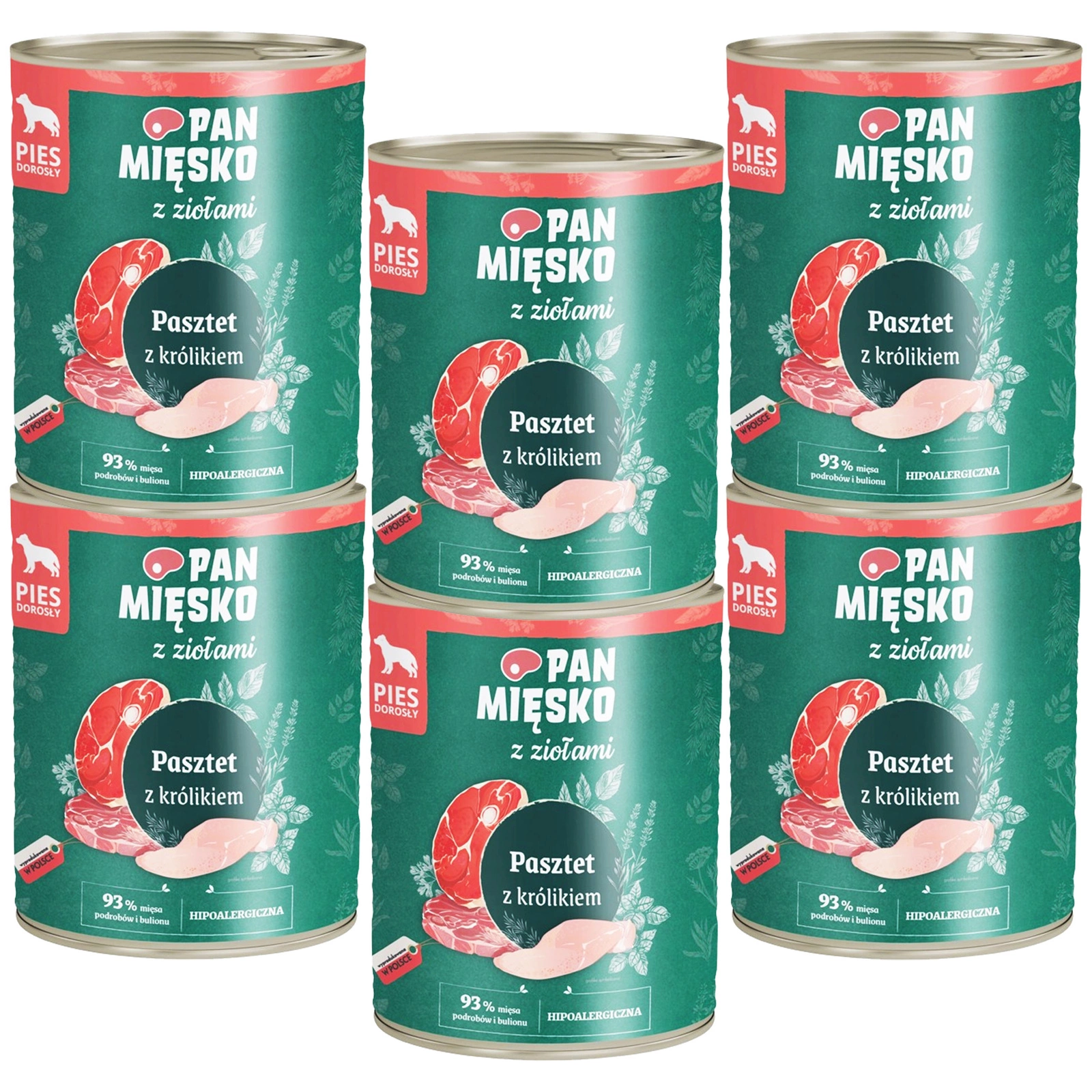 Pan Mięsko z Ziołami królik 800 g × 6
