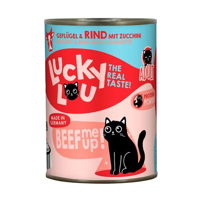 Lucky Lou drób, wołowina adult 400 g × 6