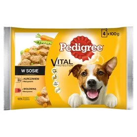 Pedigree Vital Protection kurczak, wołowina 100 g × 4