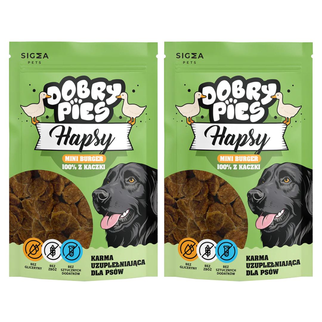 Dobry Pies Hapsy kaczka adult 100 g × 2
