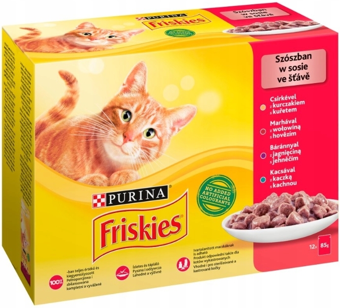 Purina Friskies mix smaków w sosie adult 85 g × 12