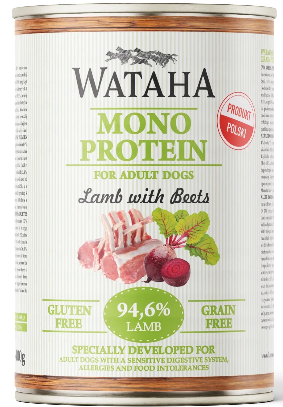 Wataha Mono Protein jagnięcina adult 400 g