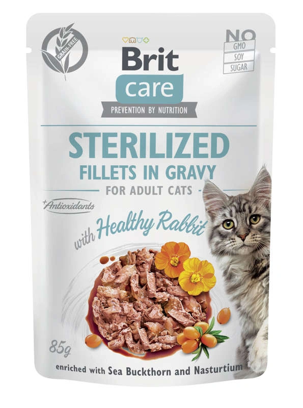 Brit Care Sterilised królik, kurczak w sosie adult 85 g