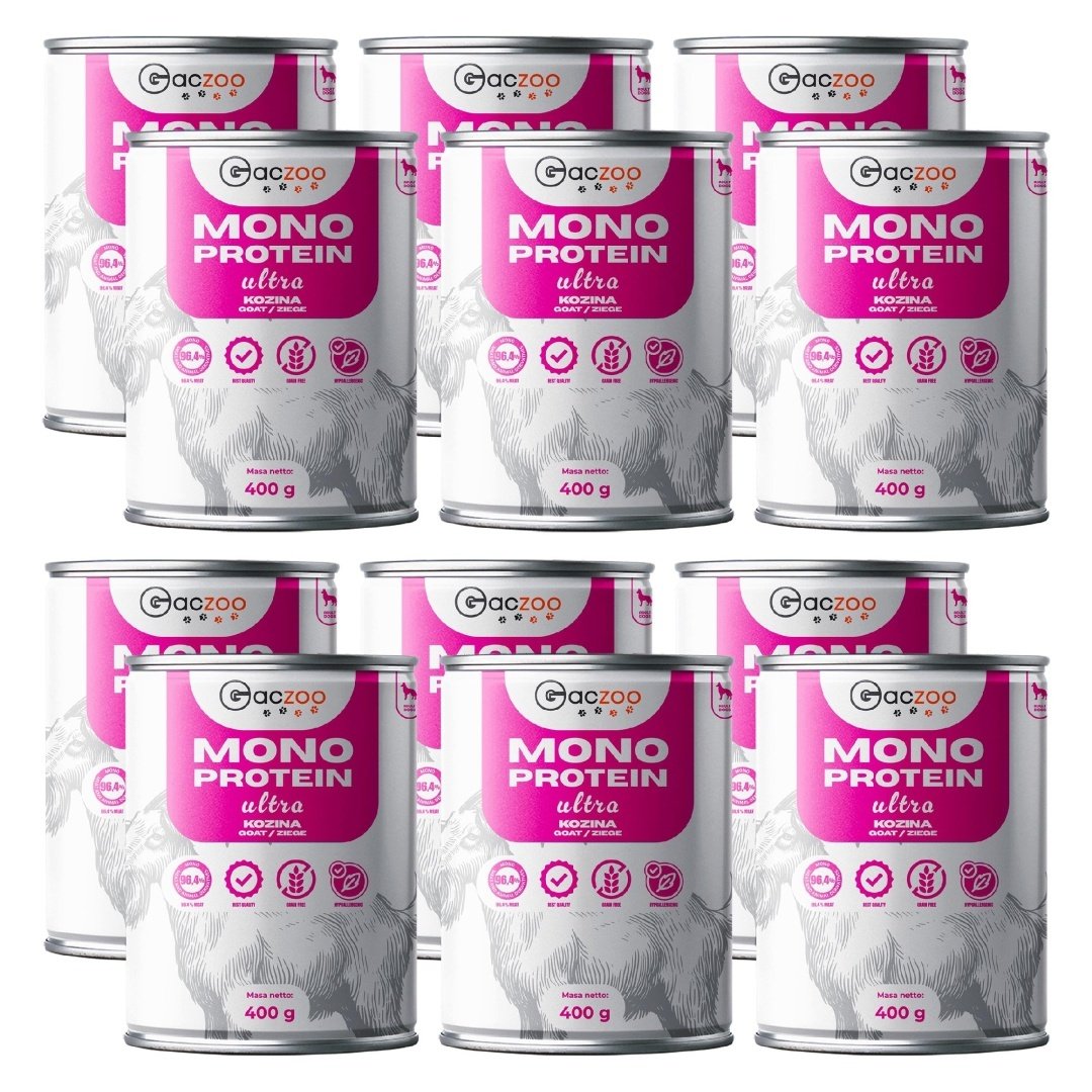 Gaczoo Mono Protein Ultra Light kozina 400 g × 12