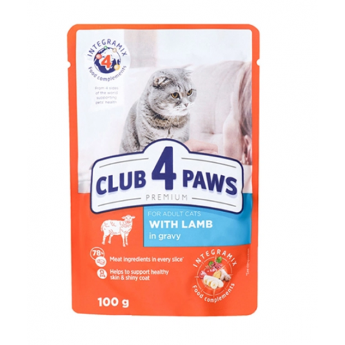 Club 4 Paws Premium jagnięcina w sosie adult 100 g