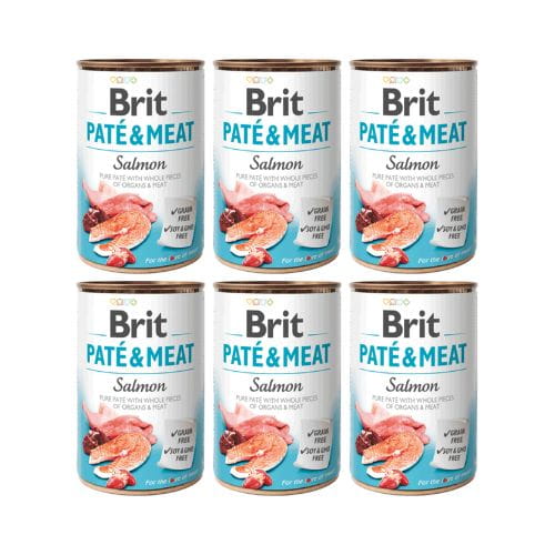 Brit Pate & Meat łosoś 400 g × 6