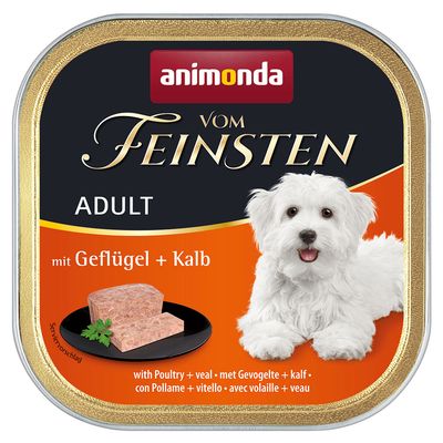 Animonda Vom Feinsten cielęcina, drób adult 150 g × 24