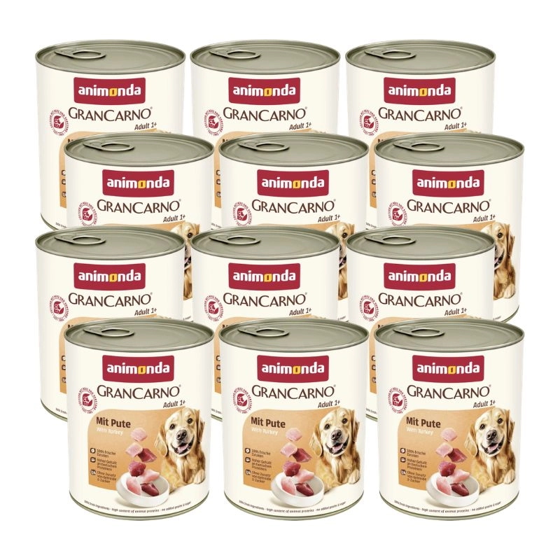Animonda GranCarno indyk, wieprzowina adult 800 g × 12