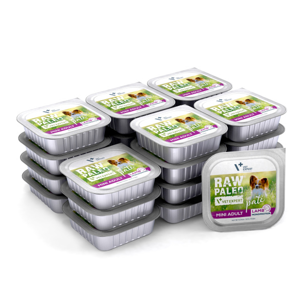 VetExpert Raw Paleo Pate jagnięcina adult małe rasy 150 g × 24