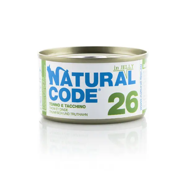 Natural Code indyk, tuńczyk w galaretce 85 g
